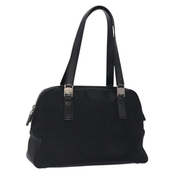 Salvatore Ferragamo Hand Bag Nylon Black Auth cl500 - Picture 1 of 16